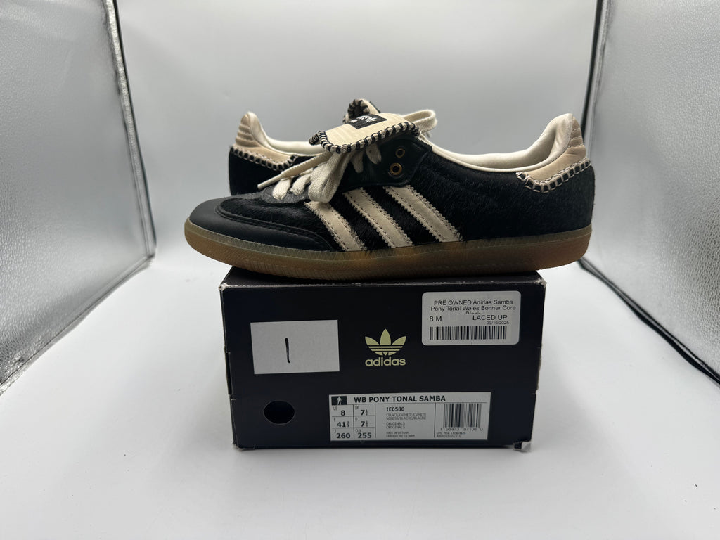 PRE OWNED Adidas Samba Pony Tonal Wales Bonner Core Black
