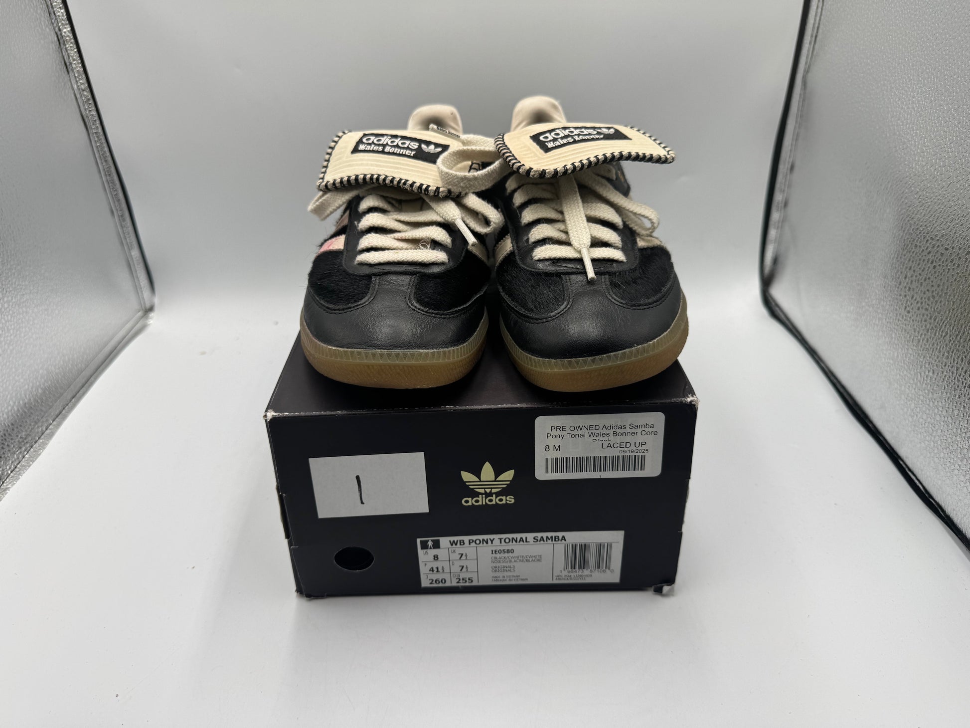 PRE OWNED Adidas Samba Pony Tonal Wales Bonner Core Black