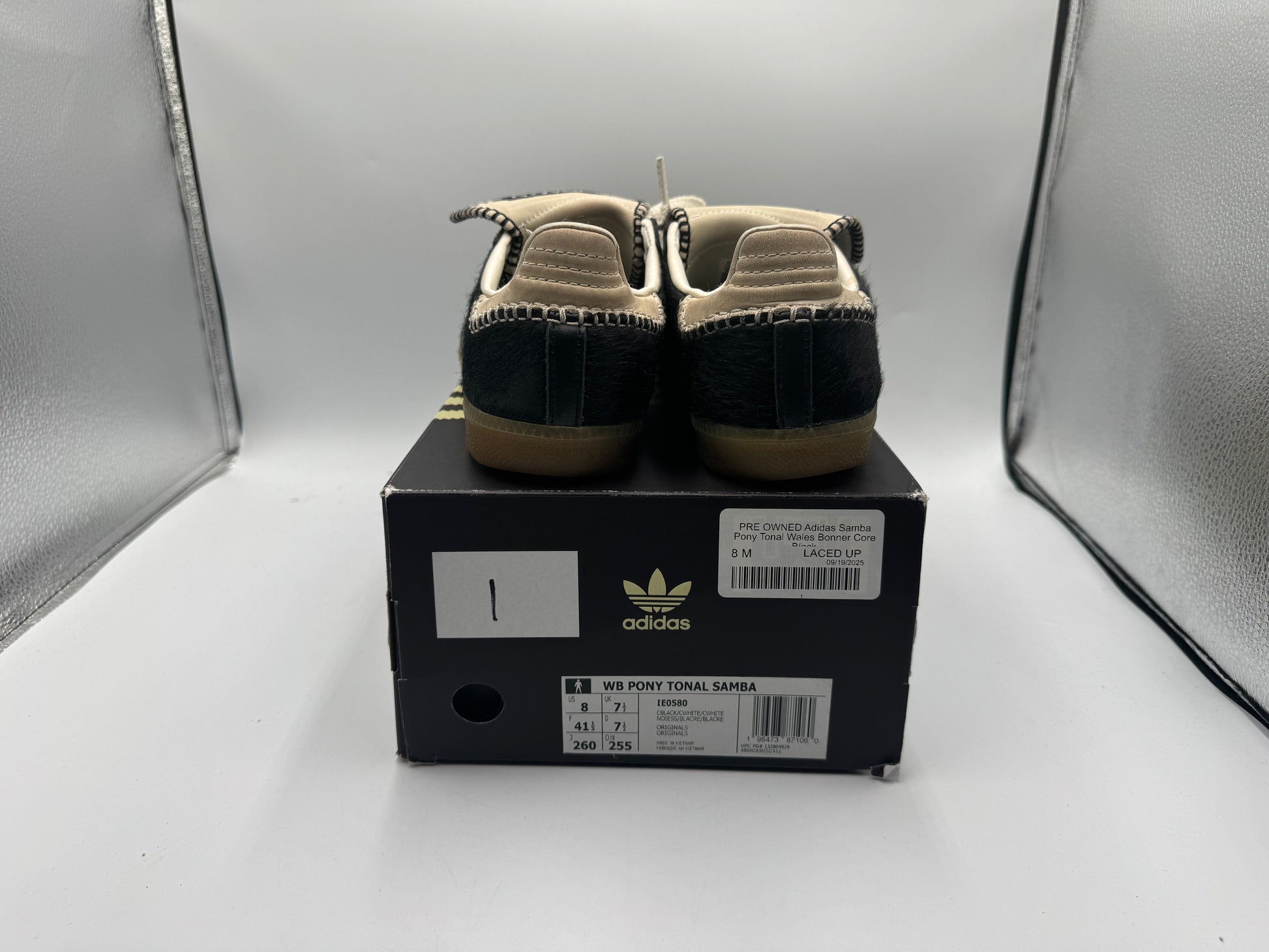PRE OWNED Adidas Samba Pony Tonal Wales Bonner Core Black