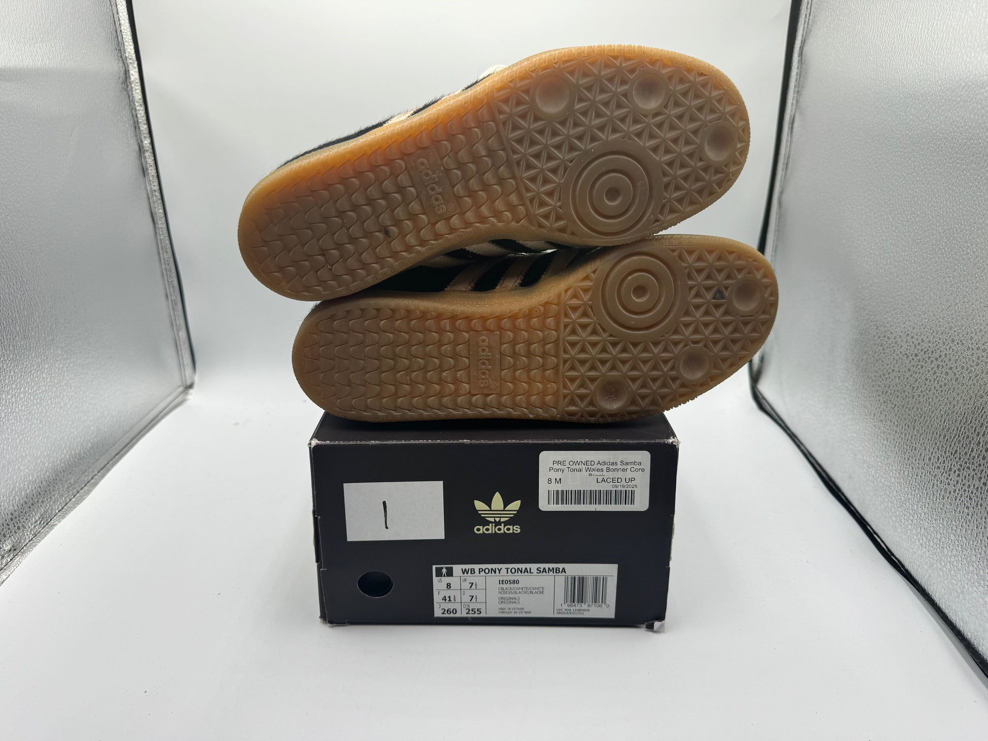 PRE OWNED Adidas Samba Pony Tonal Wales Bonner Core Black
