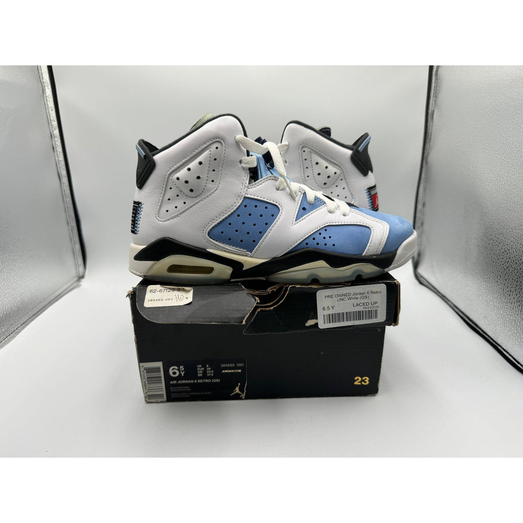 PRE OWNED Jordan 6 Retro UNC White (GS)