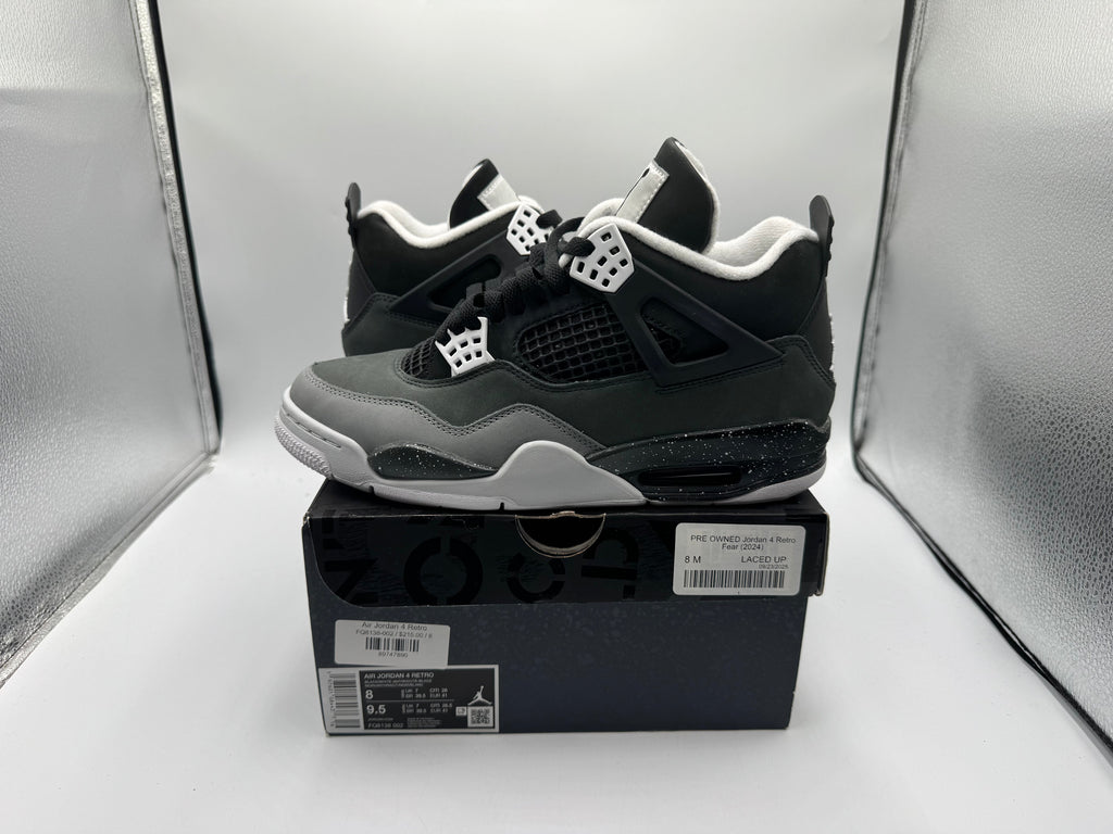 PRE OWNED Jordan 4 Retro Fear (2024)