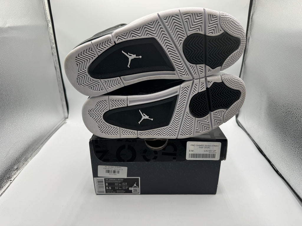 PRE OWNED Jordan 4 Retro Fear (2024)