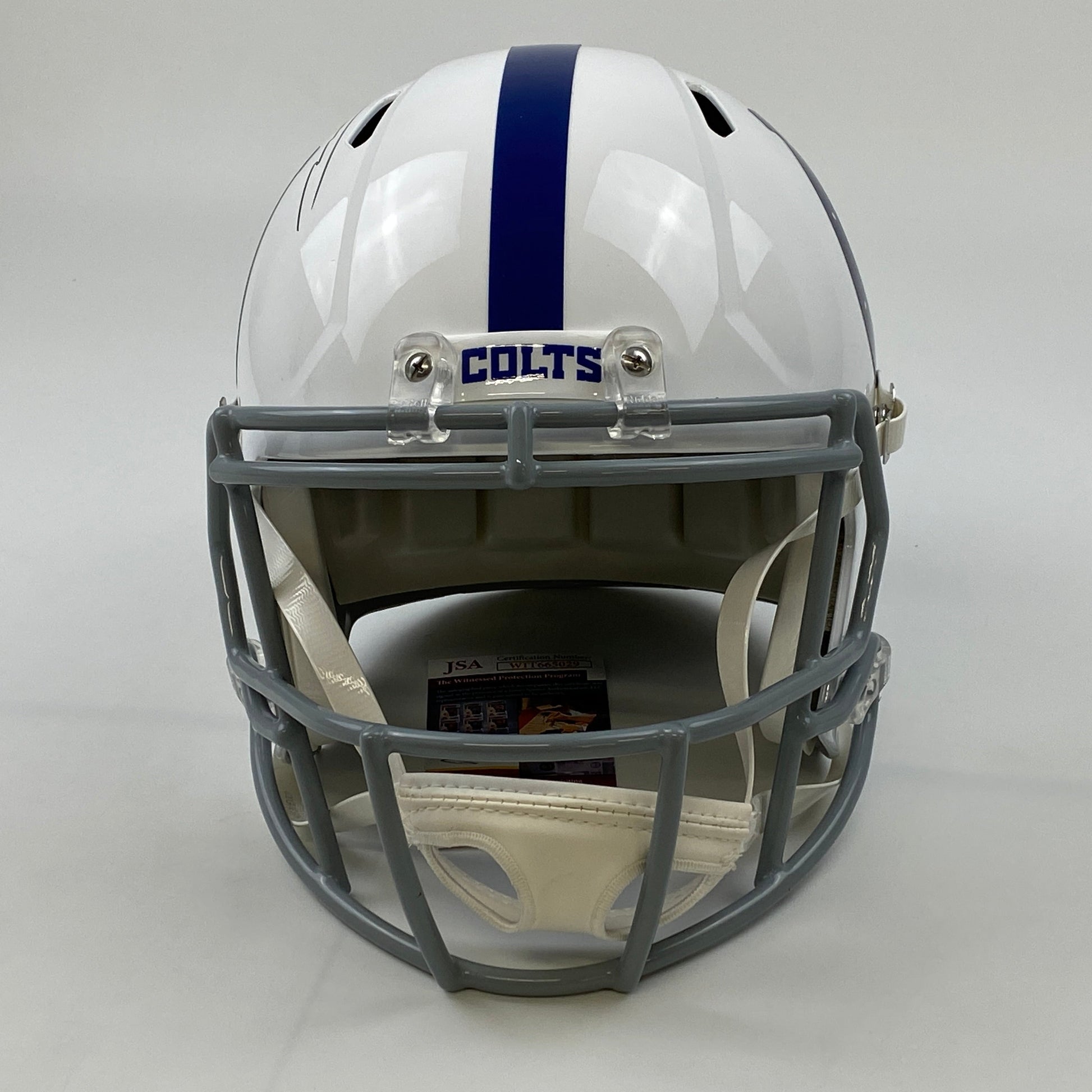 Autographed/Signed Jonathan Taylor Indianapolis Colts Full Size Replica Football Helmet FS F/S JSA COA