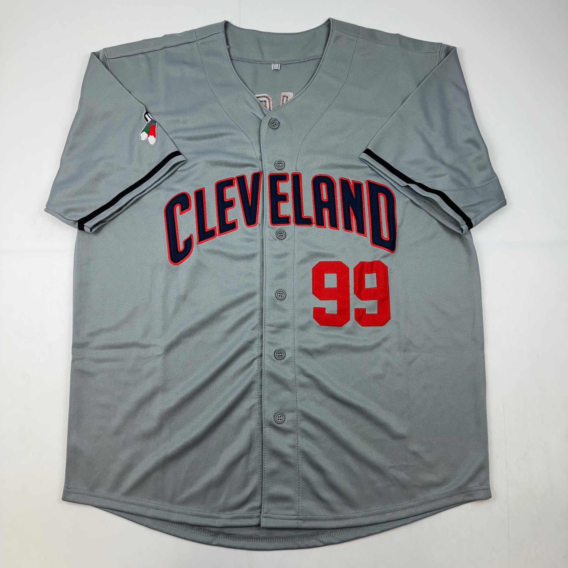 Autographed/Signed Charlie Sheen Wild Thing Ricky Vaughn Major League Movie Grey Baseball Jersey JSA COA