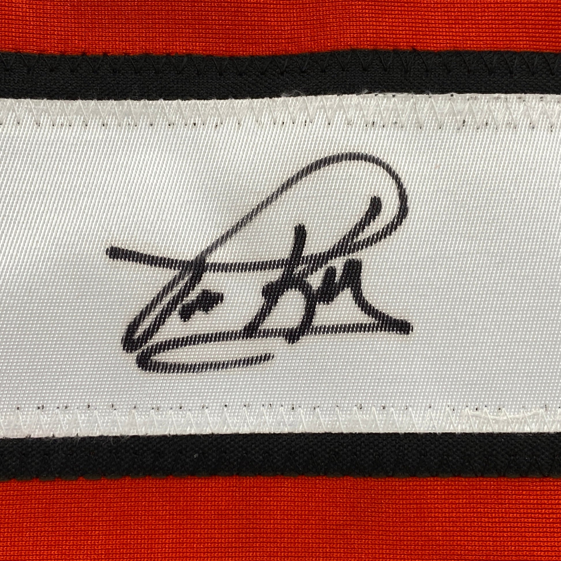Autographed/Signed Tim Kerr Philadelphia Orange Hockey Jersey JSA COA