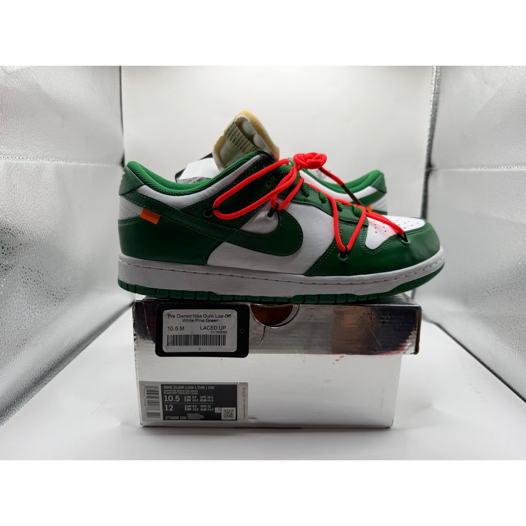 Pre Owned Nike Dunk Low Off-White Pine Green