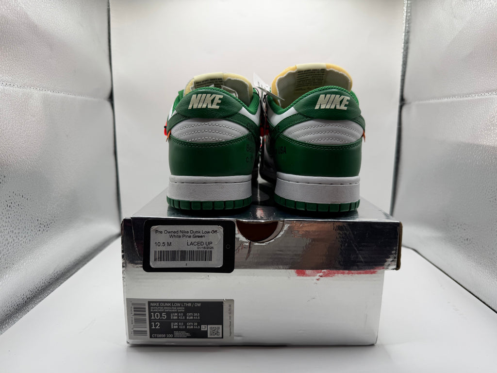 Pre Owned Nike Dunk Low Off-White Pine Green