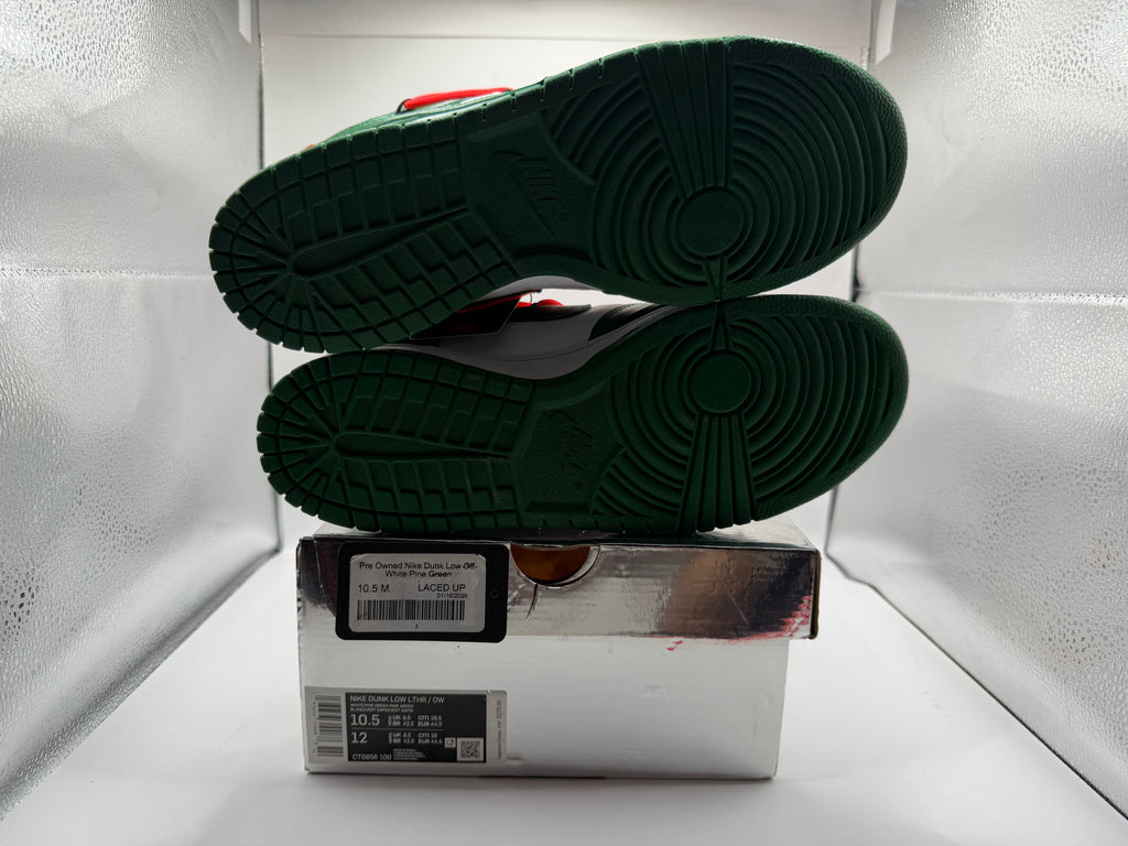 Pre Owned Nike Dunk Low Off-White Pine Green