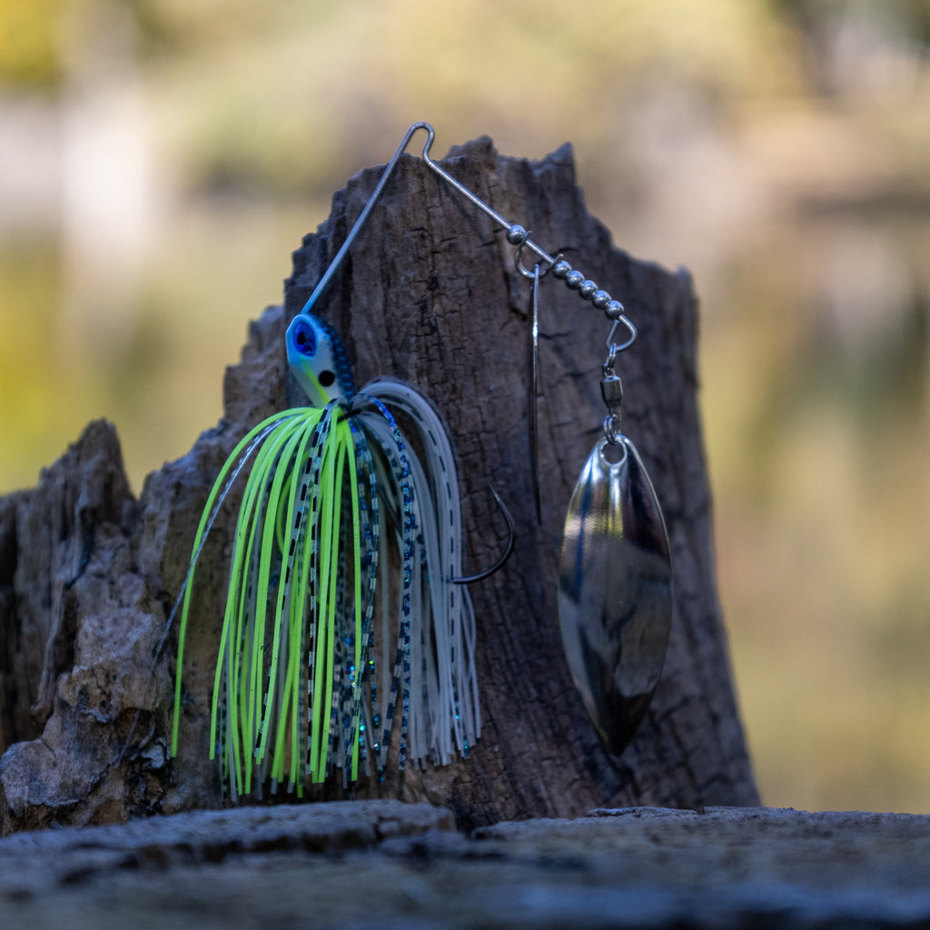 Reaction Tackle Tungsten Spinnerbait Jigs – 2-Pack, Double Willow Blade - New