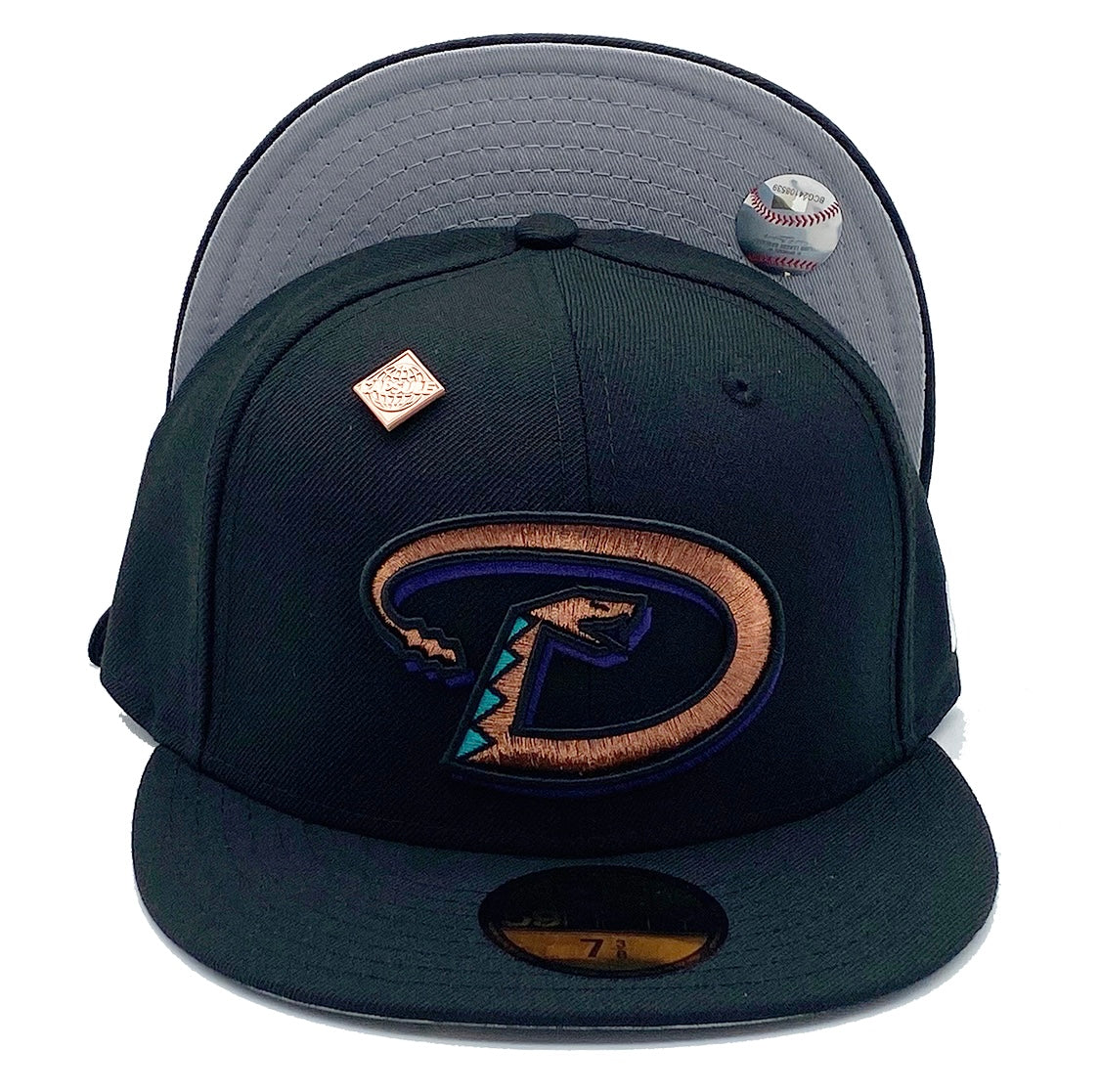 Arizona Diamondbacks 1999 Cooperstown Basics Black / Grey Fitted Hat