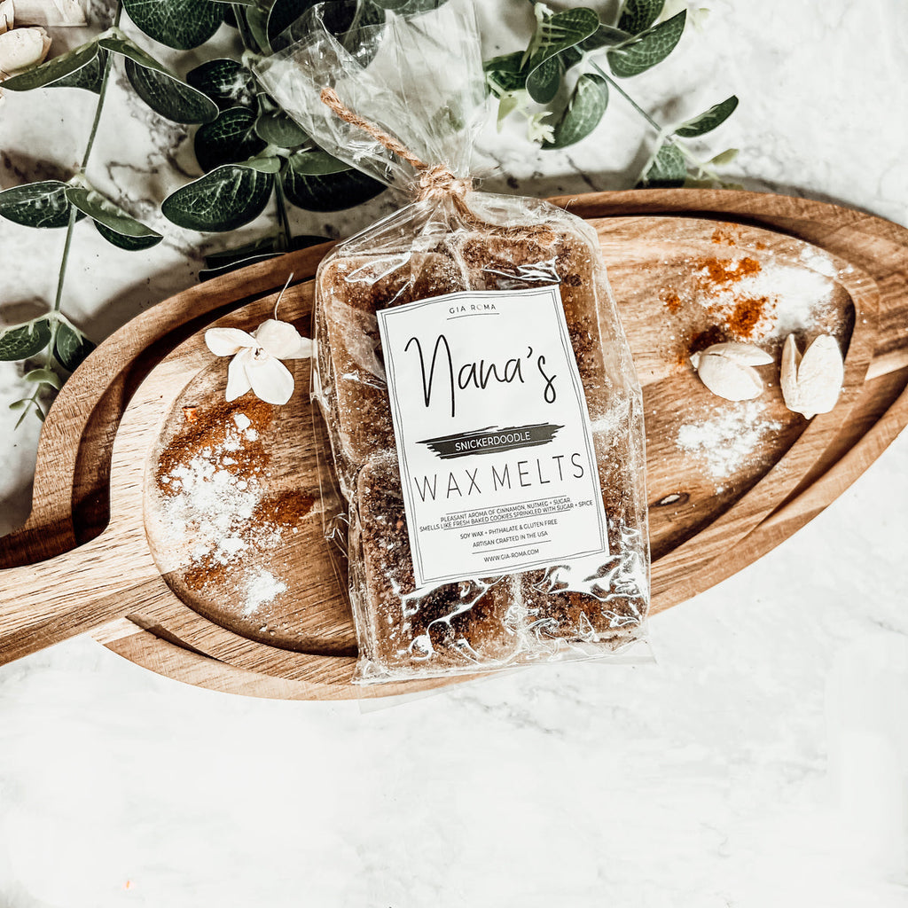 Snickerdoodle XL Wax Melts - 4 Large Cinnamon Sugar and Nutmeg Cubes
