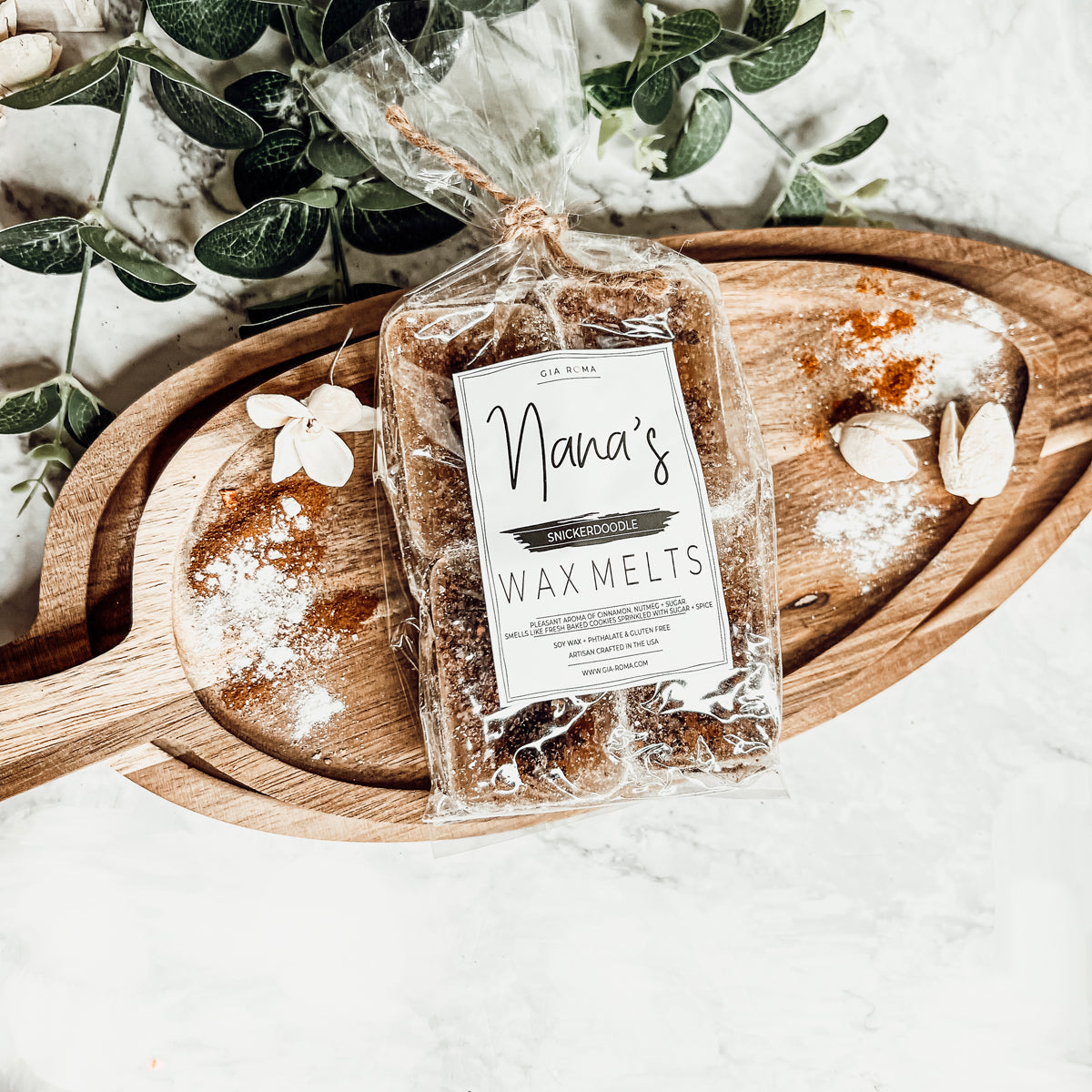 Snickerdoodle XL Wax Melts - 4 Large Cinnamon Sugar and Nutmeg Cubes