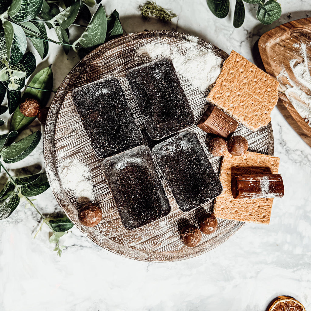 Chocolate Biscotti XL Wax Melts Natural Brownie Scent 4 Large Cubes 2.5x1