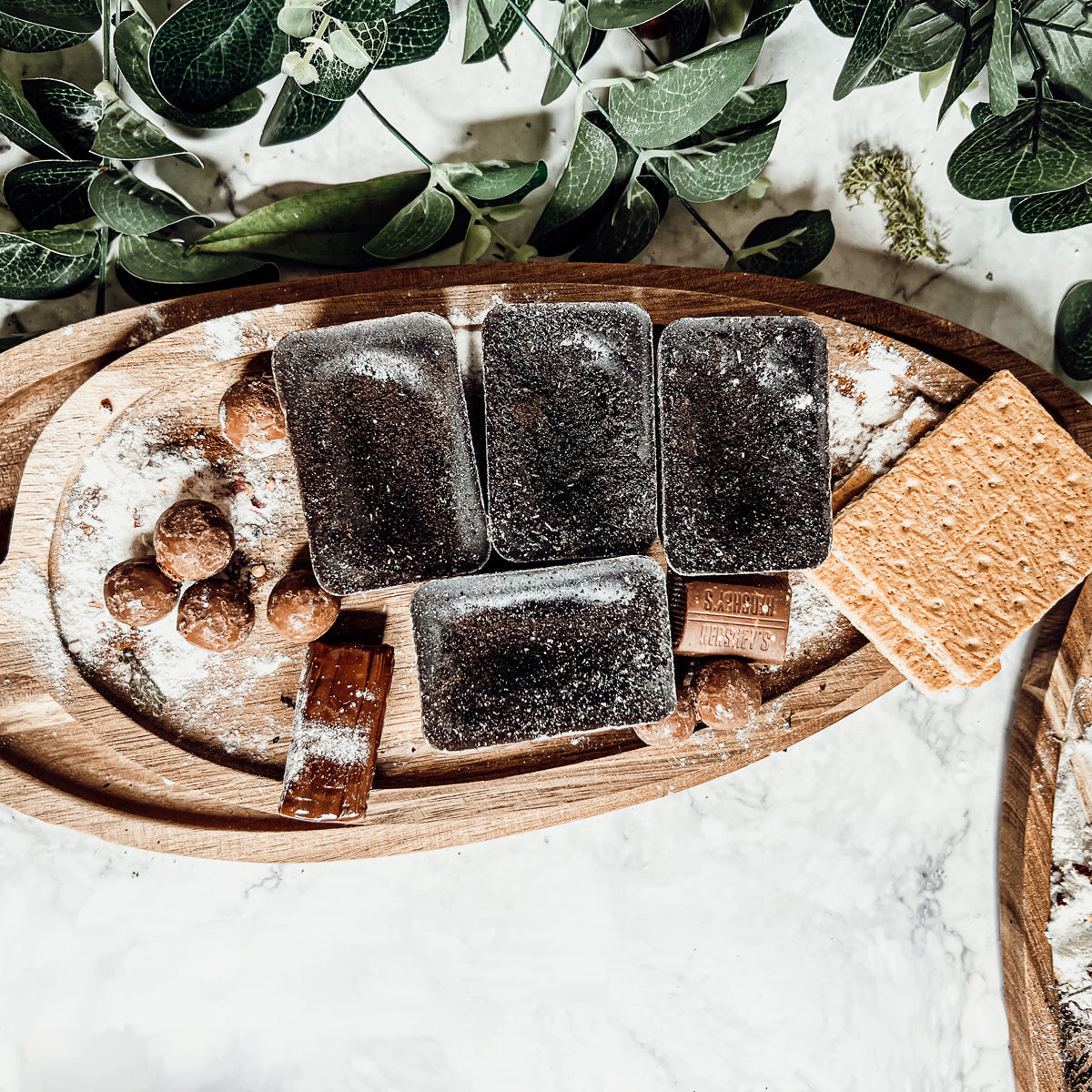 Chocolate Biscotti XL Wax Melts Natural Brownie Scent 4 Large Cubes 2.5x1