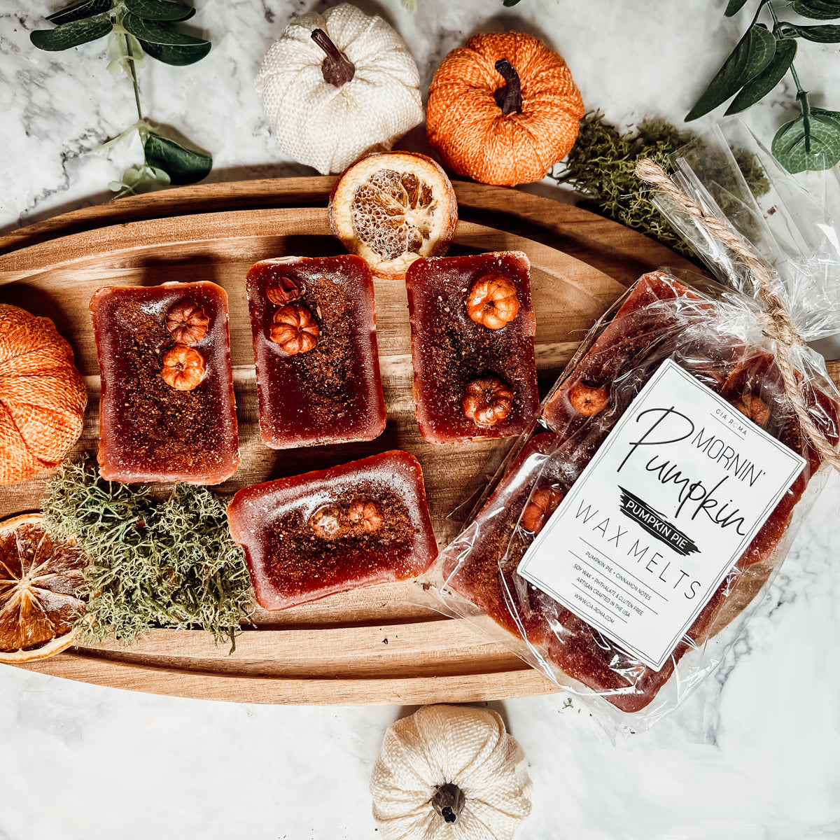 Pumpkin Buttercream XL Wax Melts Natural 4 Cubes 2oz Each Pumpkin Spice