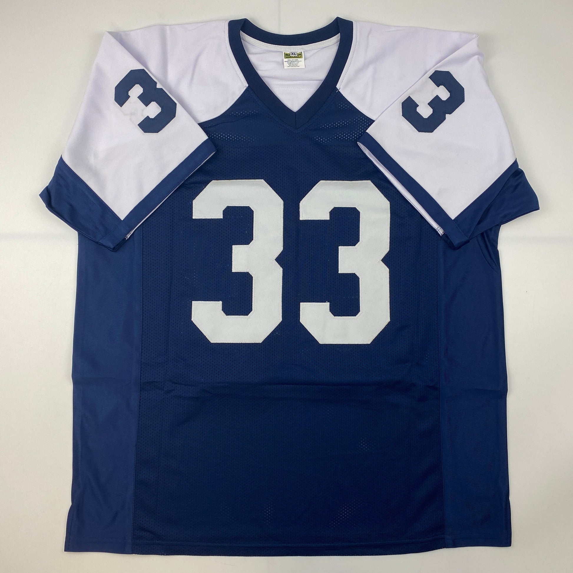 Autographed/Signed Tony Dorsett Dallas Thanksgiving Day Football Jersey JSA COA