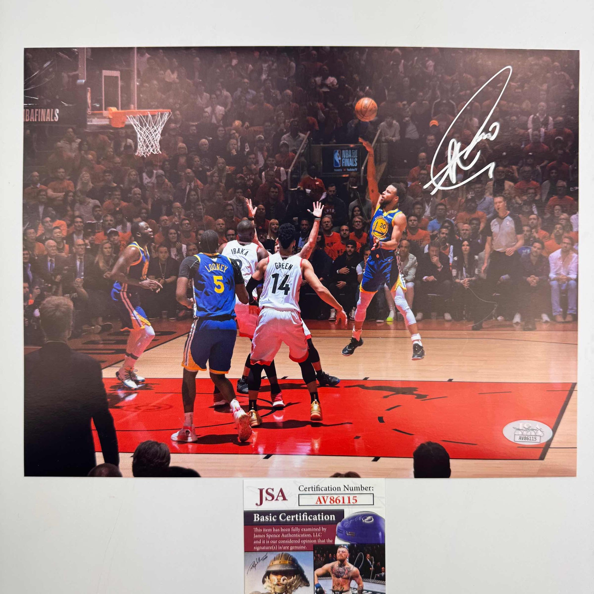 Autographed/Signed Stephen Steph Curry Golden State Warriors 8x10 Basketball Photo JSA COA