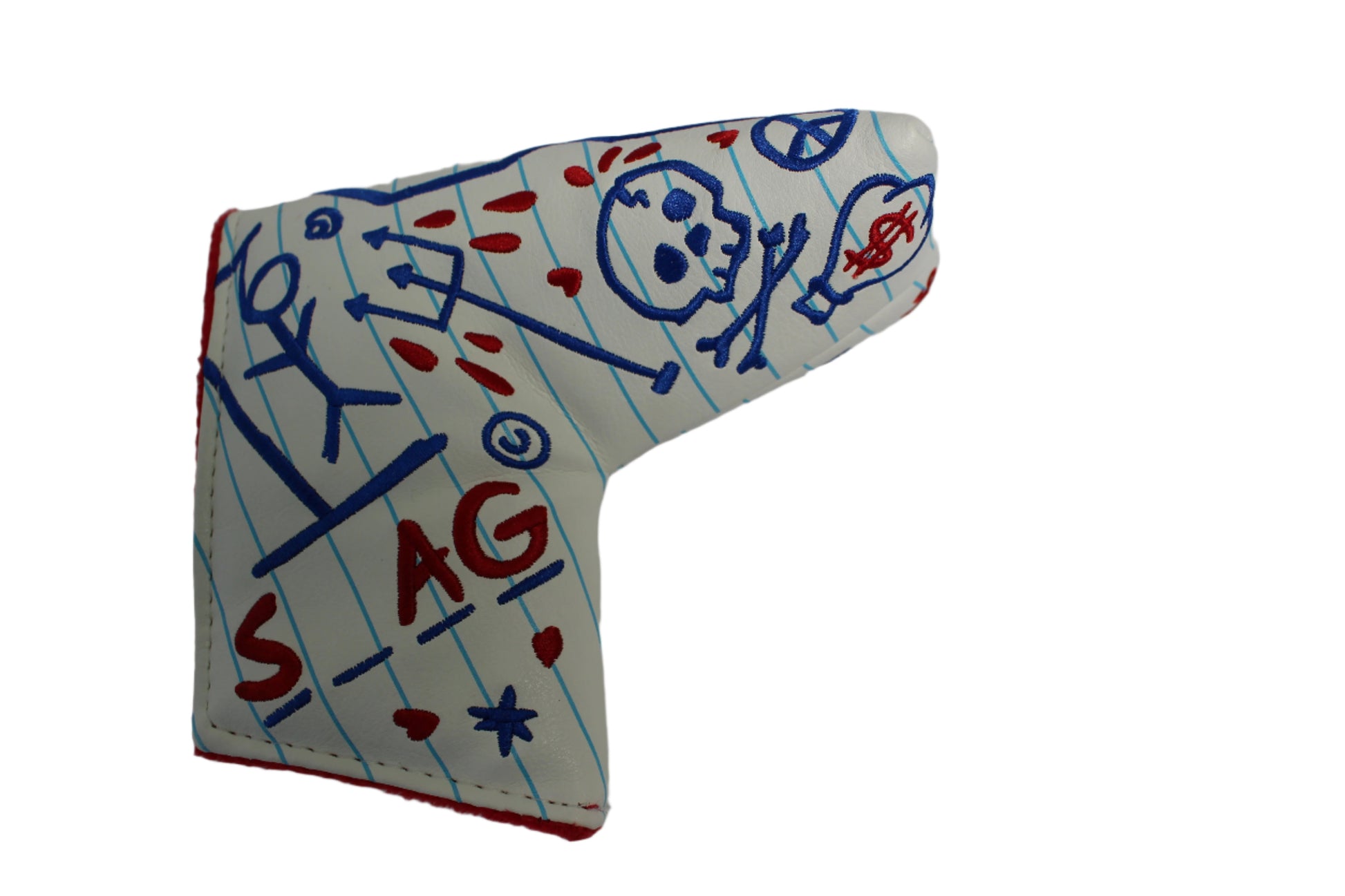Swag Golf - S Cover Notebook Paper *opened, no bag* Blade Putter Headcover