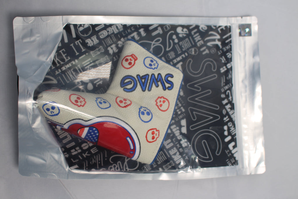 Swag Golf - Skulls USA Glasses Blade Putter Headcover *opened, no bag*