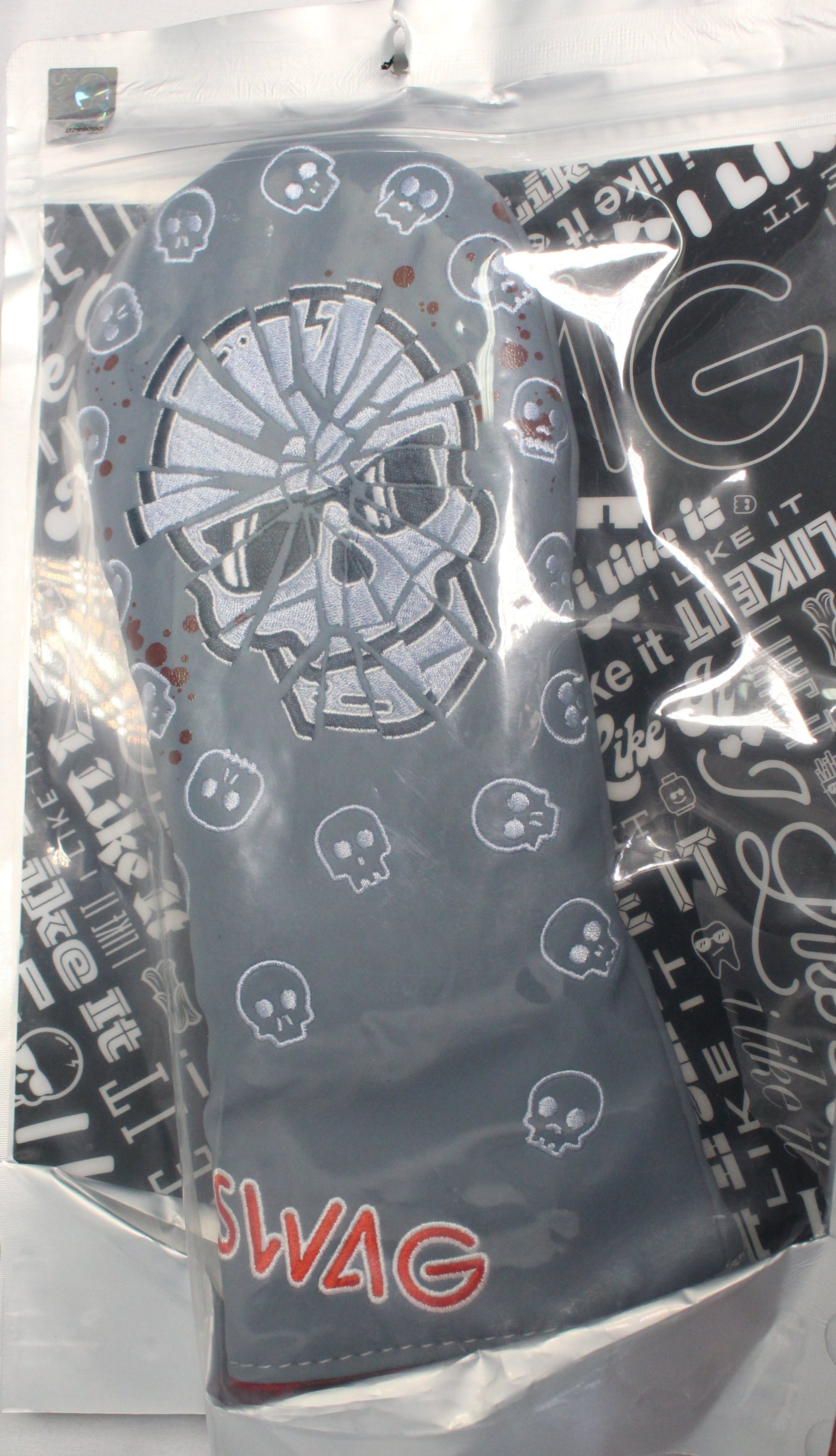Swag Golf - Shatter Skull Grey Fairway Wood Headcover *opened, no bag*