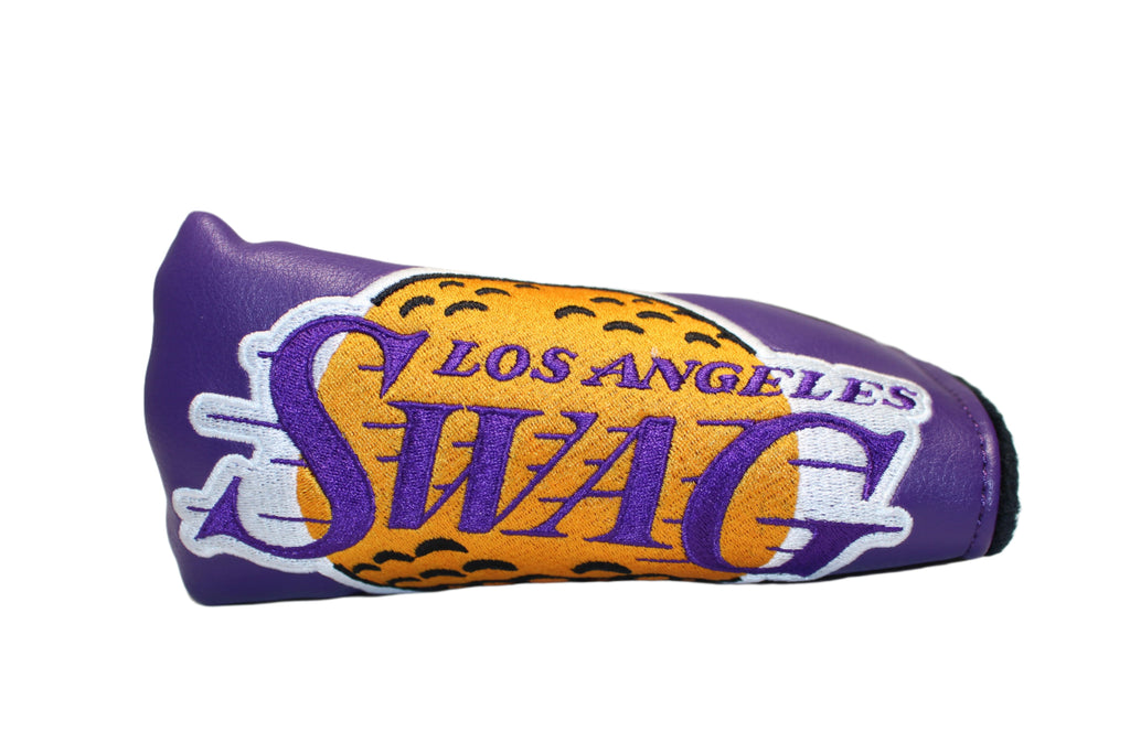 Swag Golf - LA Swag Purple  (Lakers) VERY RARE *opened* Blade Putter Headcover