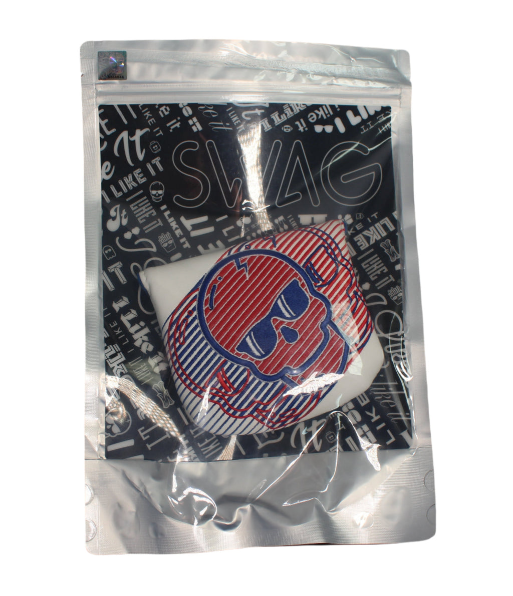 Swag Golf - Red/White/Blue Skull Mallet Putter Headcover *opened, no bag*