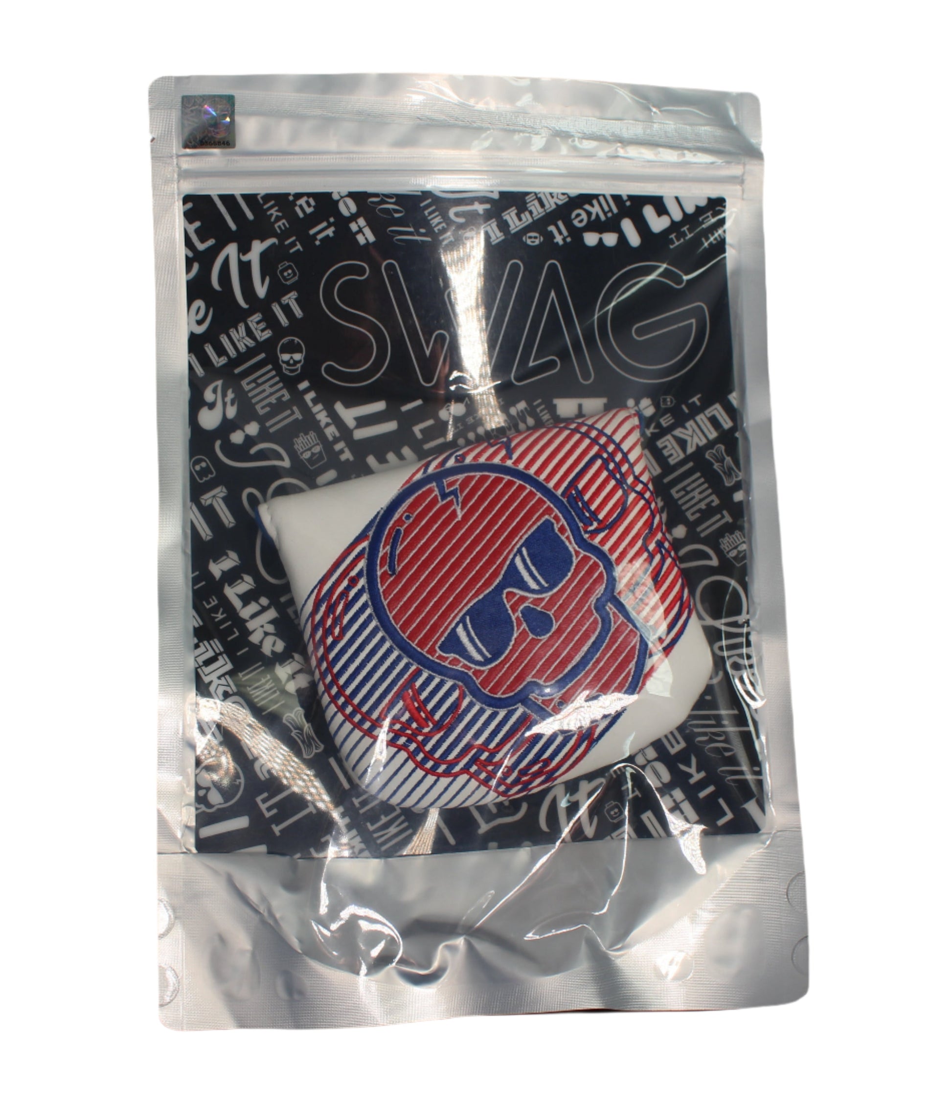Swag Golf - Red/White/Blue Skull Mallet Putter Headcover *opened, no bag*