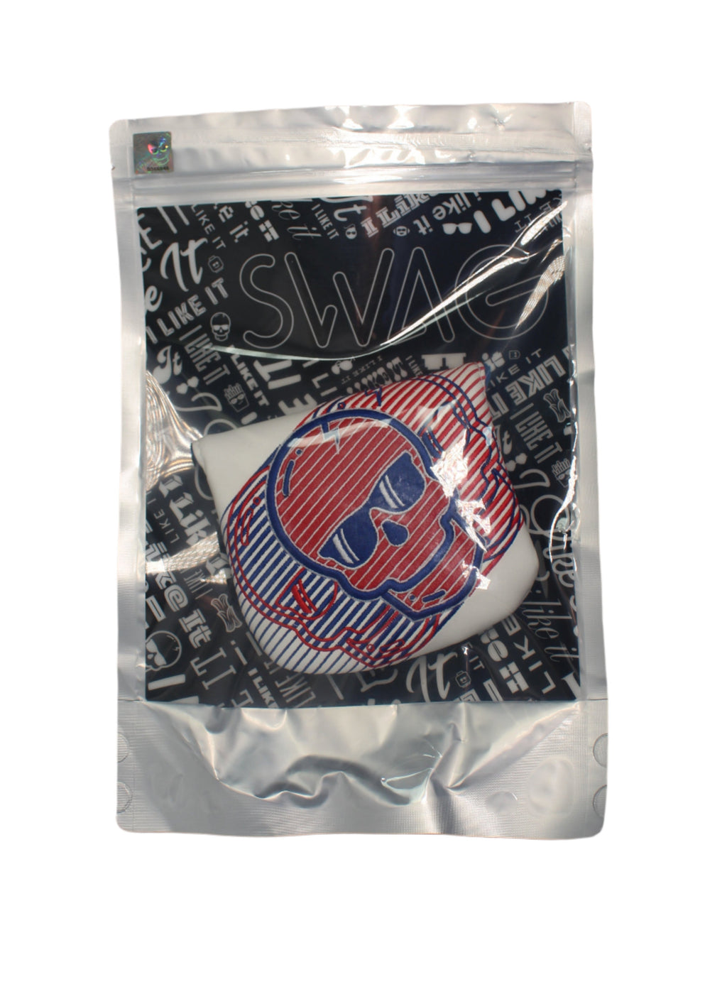 Swag Golf - Red/White/Blue Skull Mallet Putter Headcover *opened, no bag*