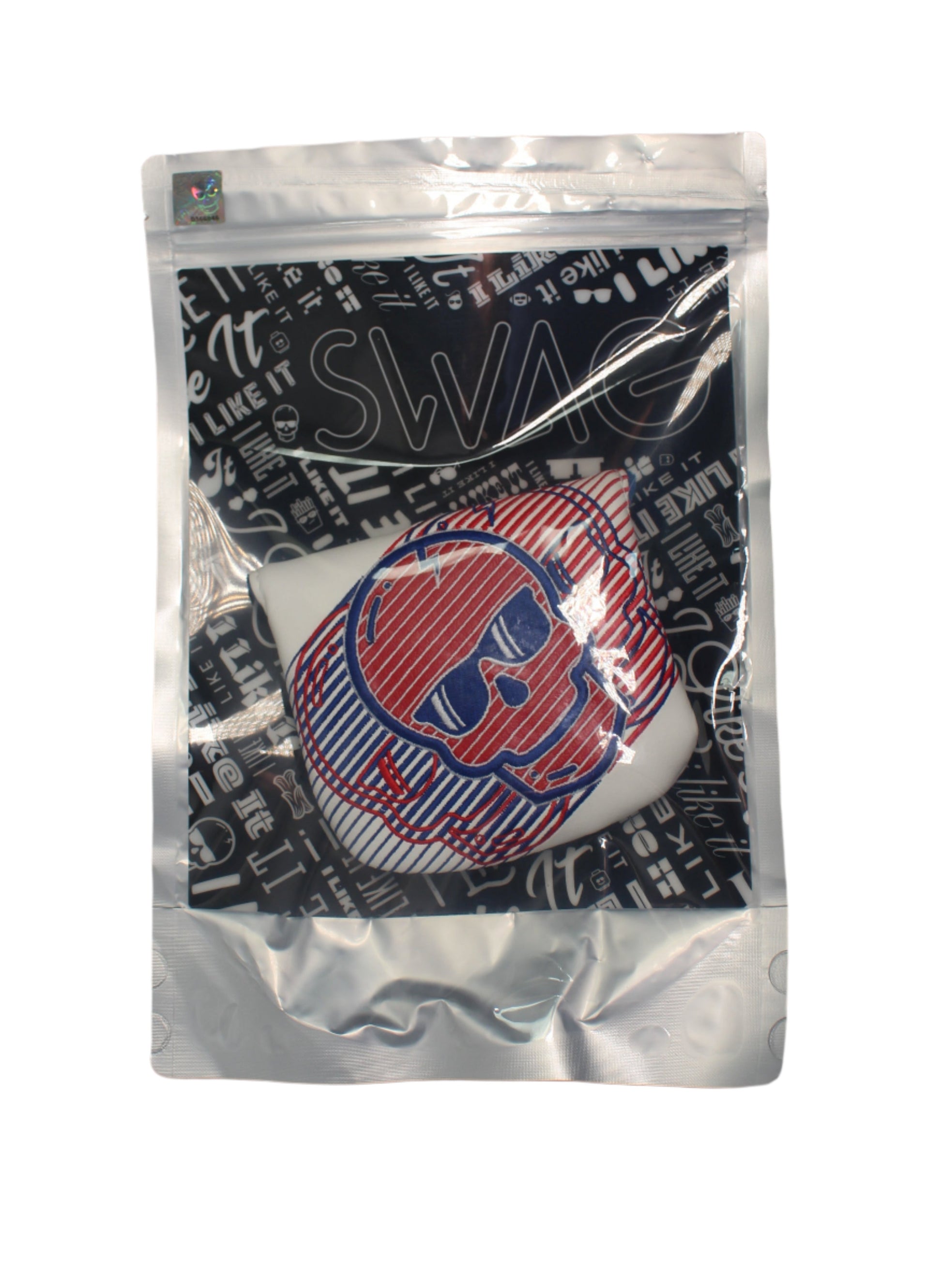 Swag Golf - Red/White/Blue Skull Mallet Putter Headcover *opened, no bag*