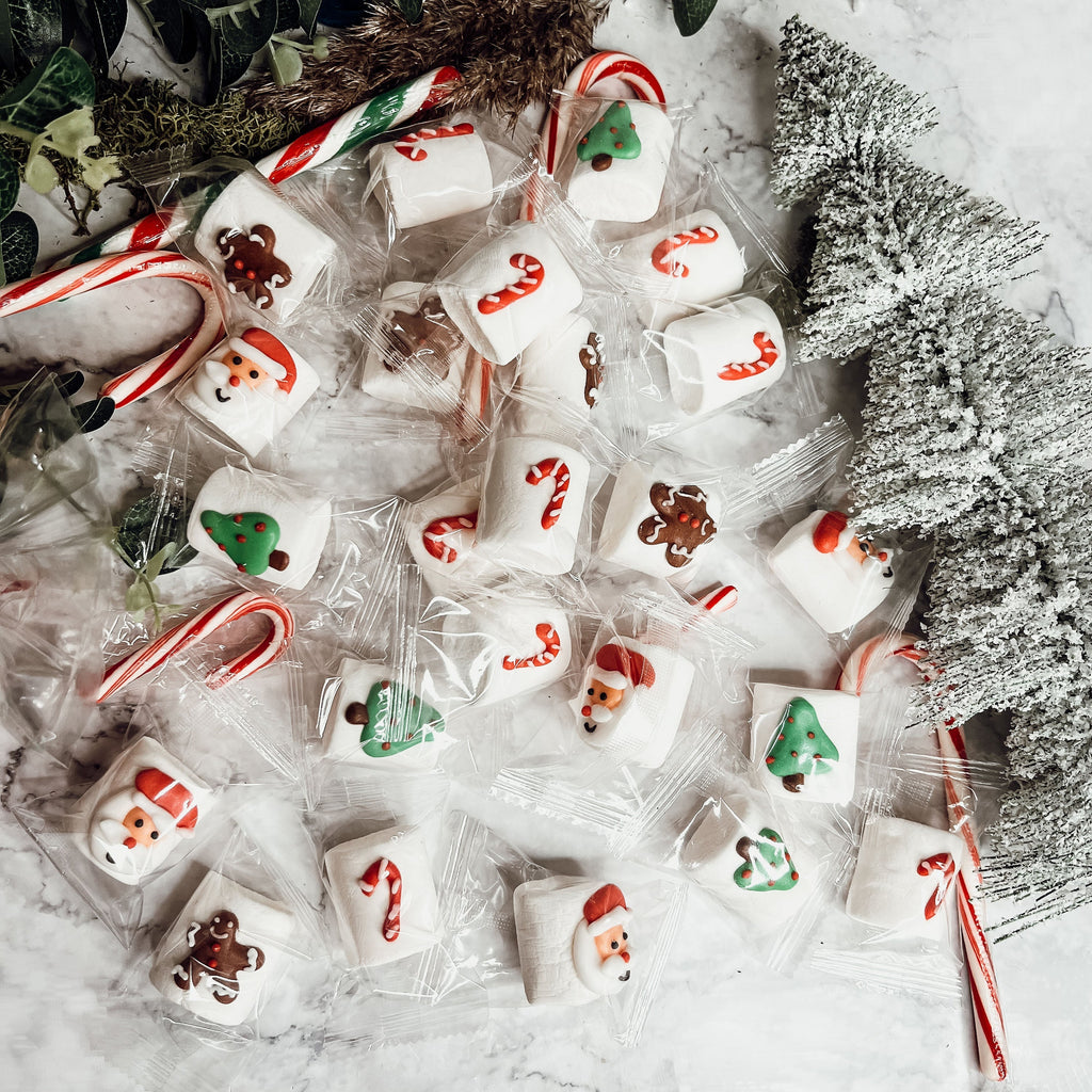 Gourmet Vanilla Marshmallows 24 Pack Individually Wrapped Soft Fluffy Hot Chocolate Toppers Gift