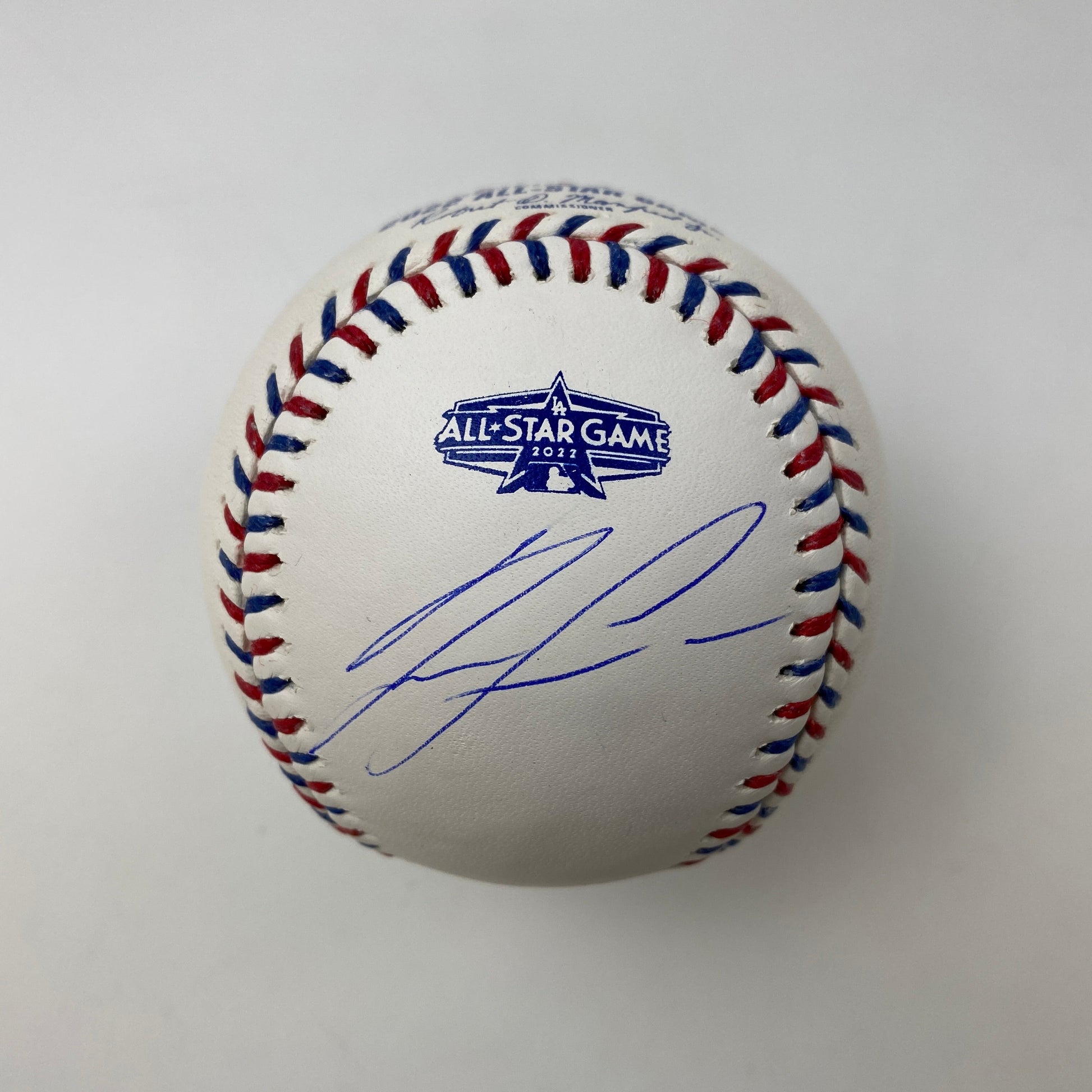 Autographed/Signed Ronald Acuna Jr. 2022 All-Star Game Rawlings Official Major League ROML Baseball JSA COA