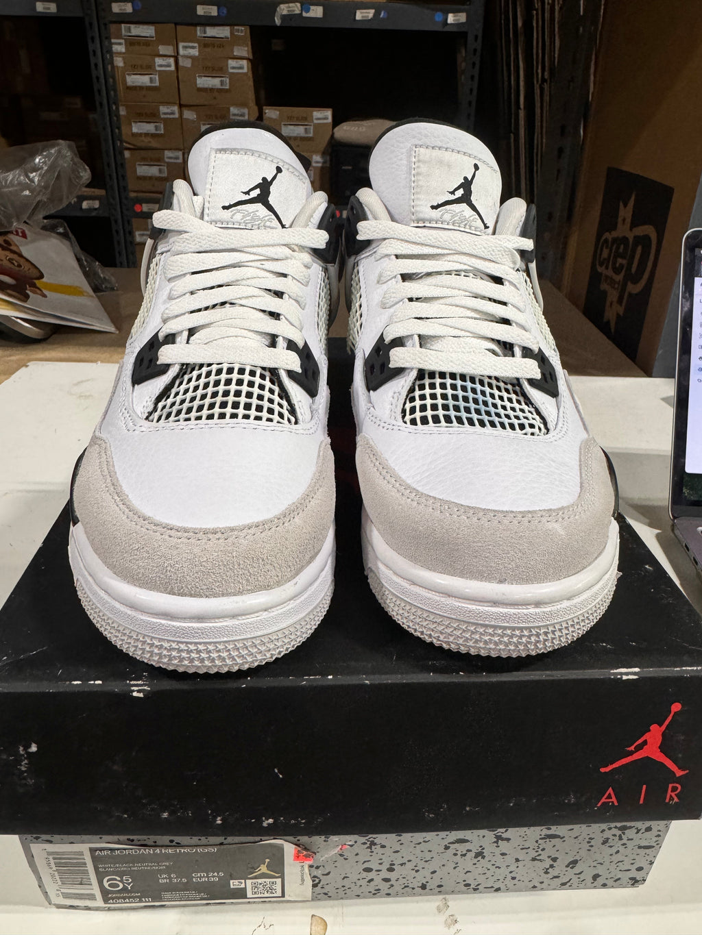 PRE OWNED Jordan 4 Retro Military Black (GS) *Conditional*