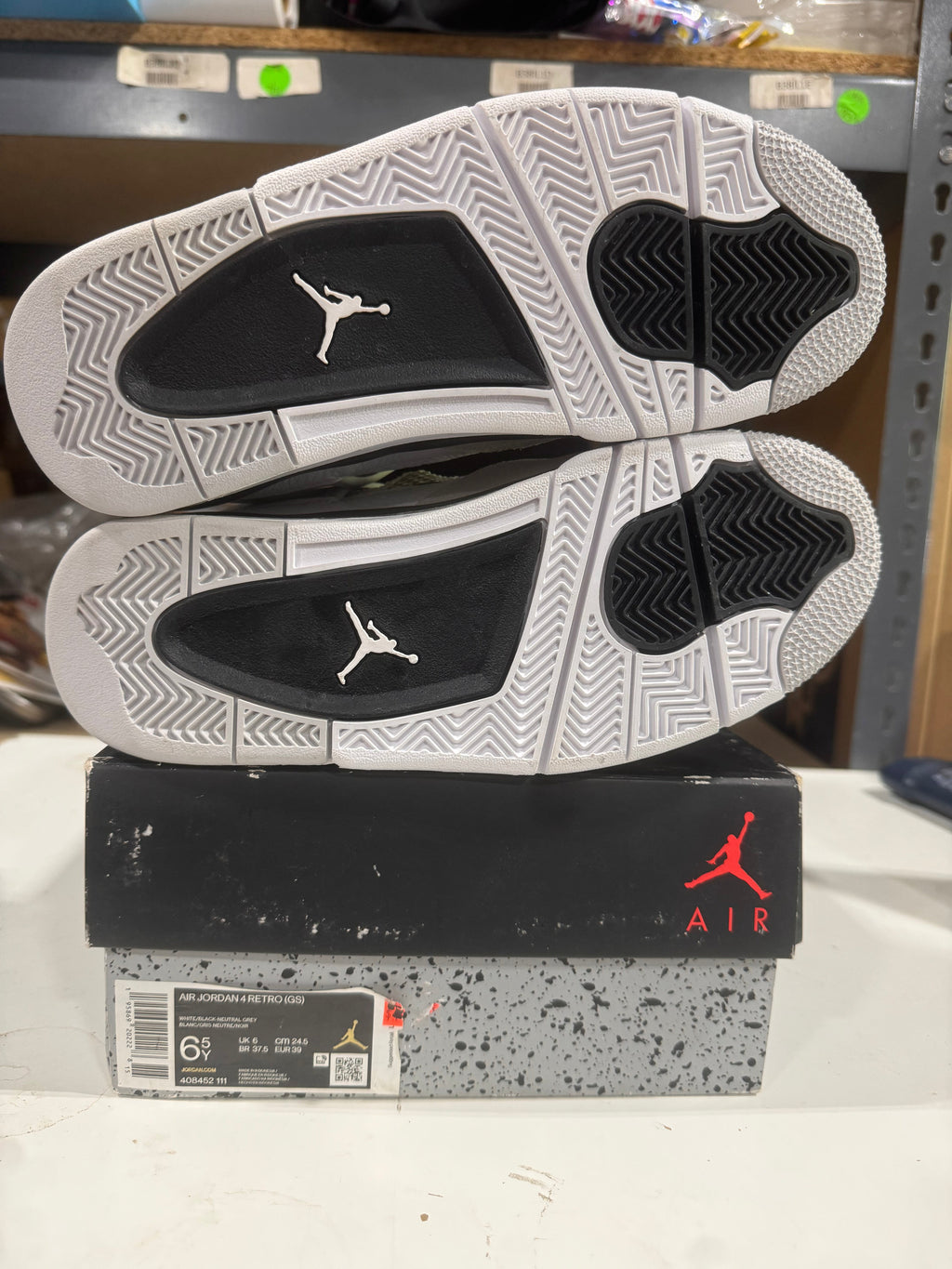 PRE OWNED Jordan 4 Retro Military Black (GS) *Conditional*