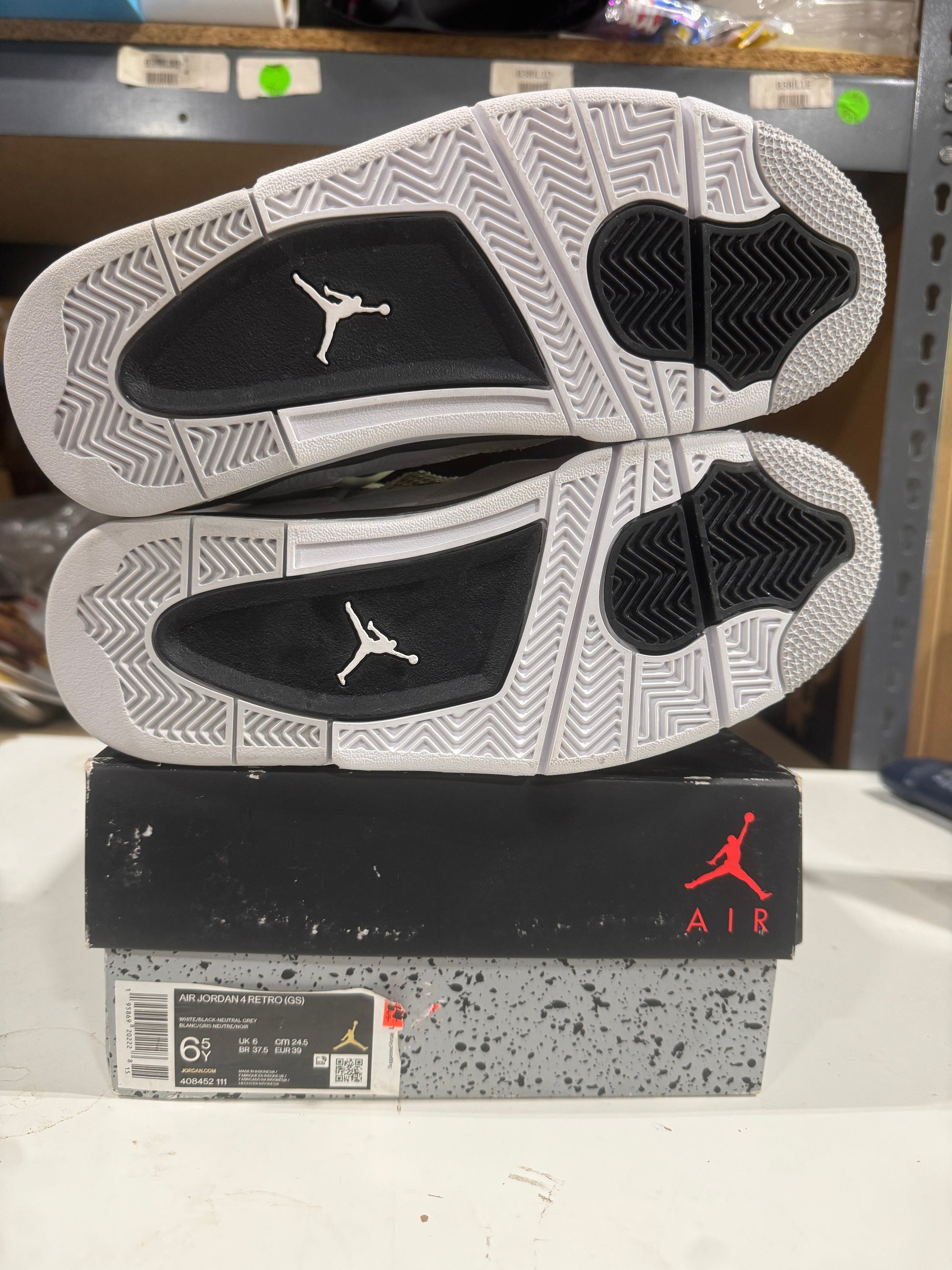 PRE OWNED Jordan 4 Retro Military Black (GS) *Conditional*