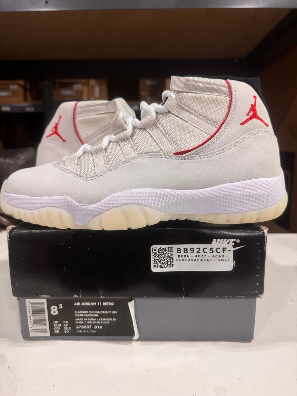 PRE OWNED Jordan 11 Retro Platinum *Conditional* (2021)