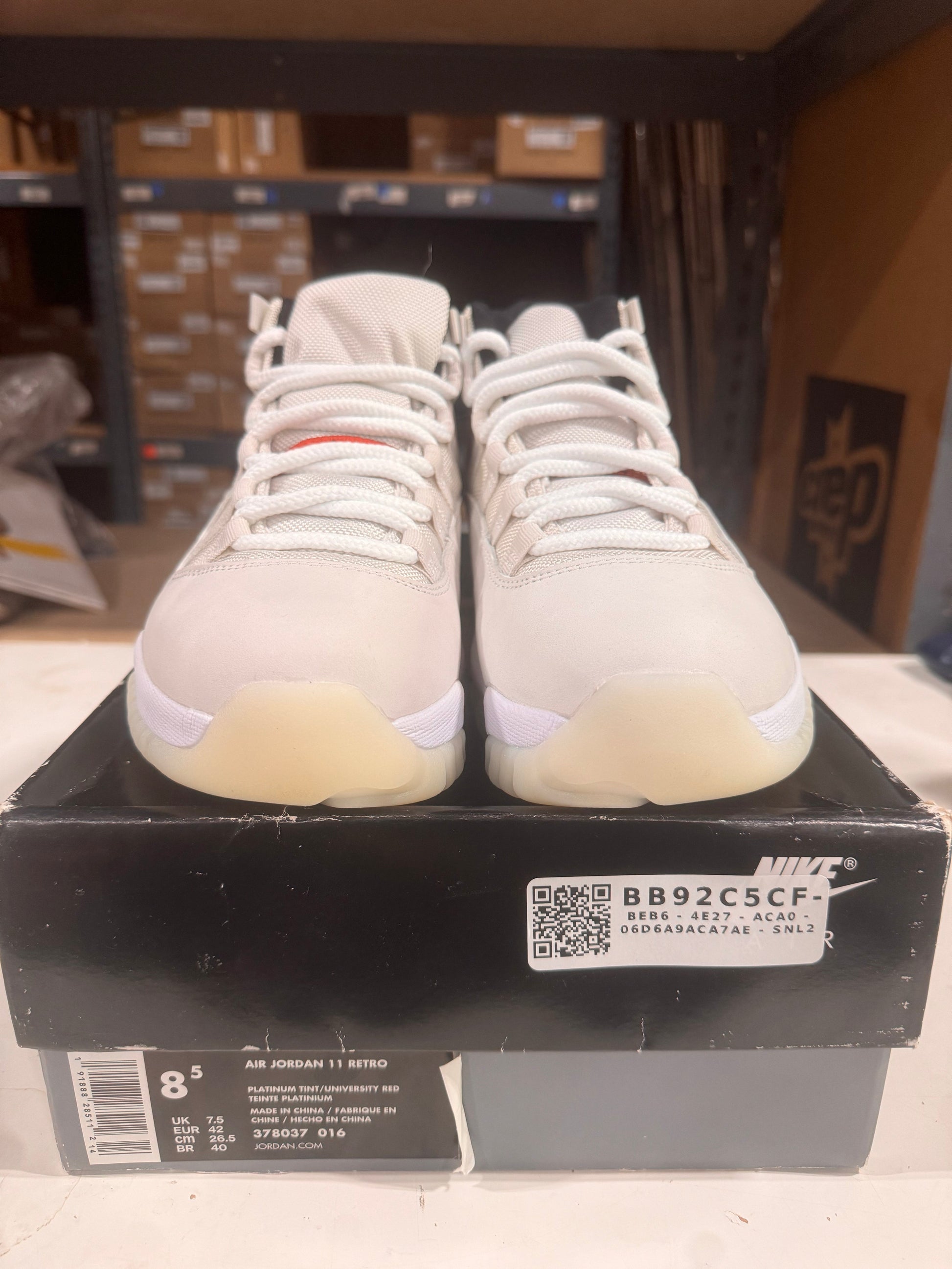 PRE OWNED Jordan 11 Retro Platinum *Conditional* (2021)