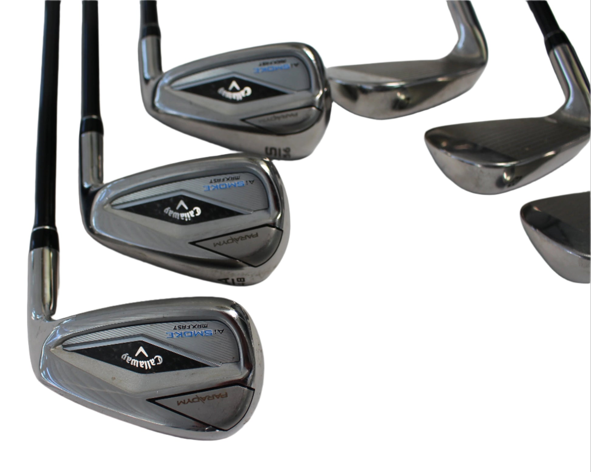 Pre-Owned Callaway Paradym Ai Smoke Max Fast 6-PW, AW, SW Iron Set w/ Tensei Blue 40 R2 (Senior) Shafts (Average)