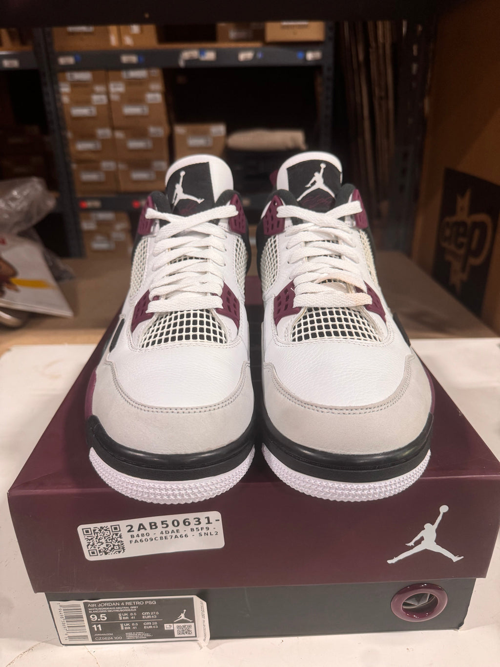PRE OWNED Jordan 4 Retro PSG Paris Saint-Germain *Conditional*