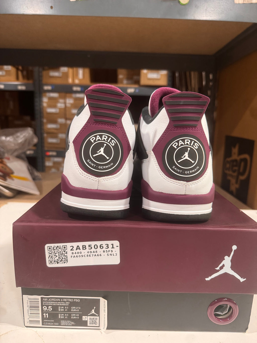 PRE OWNED Jordan 4 Retro PSG Paris Saint-Germain *Conditional*
