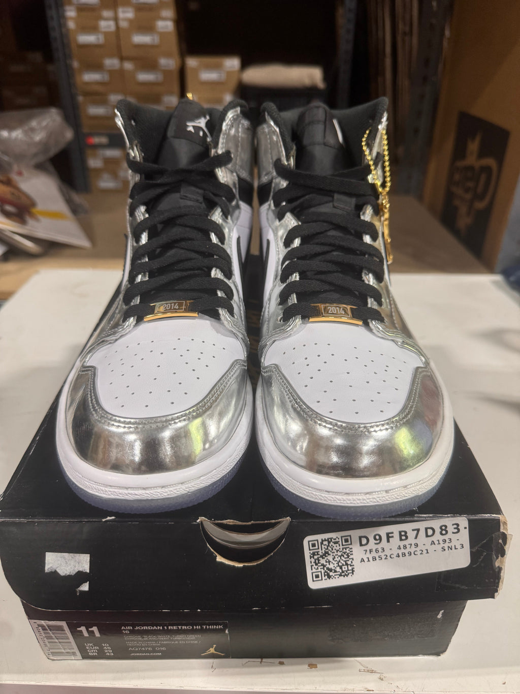 PRE OWNED Jordan 1 Retro High Think 16 Pass the Torch *Conditional*