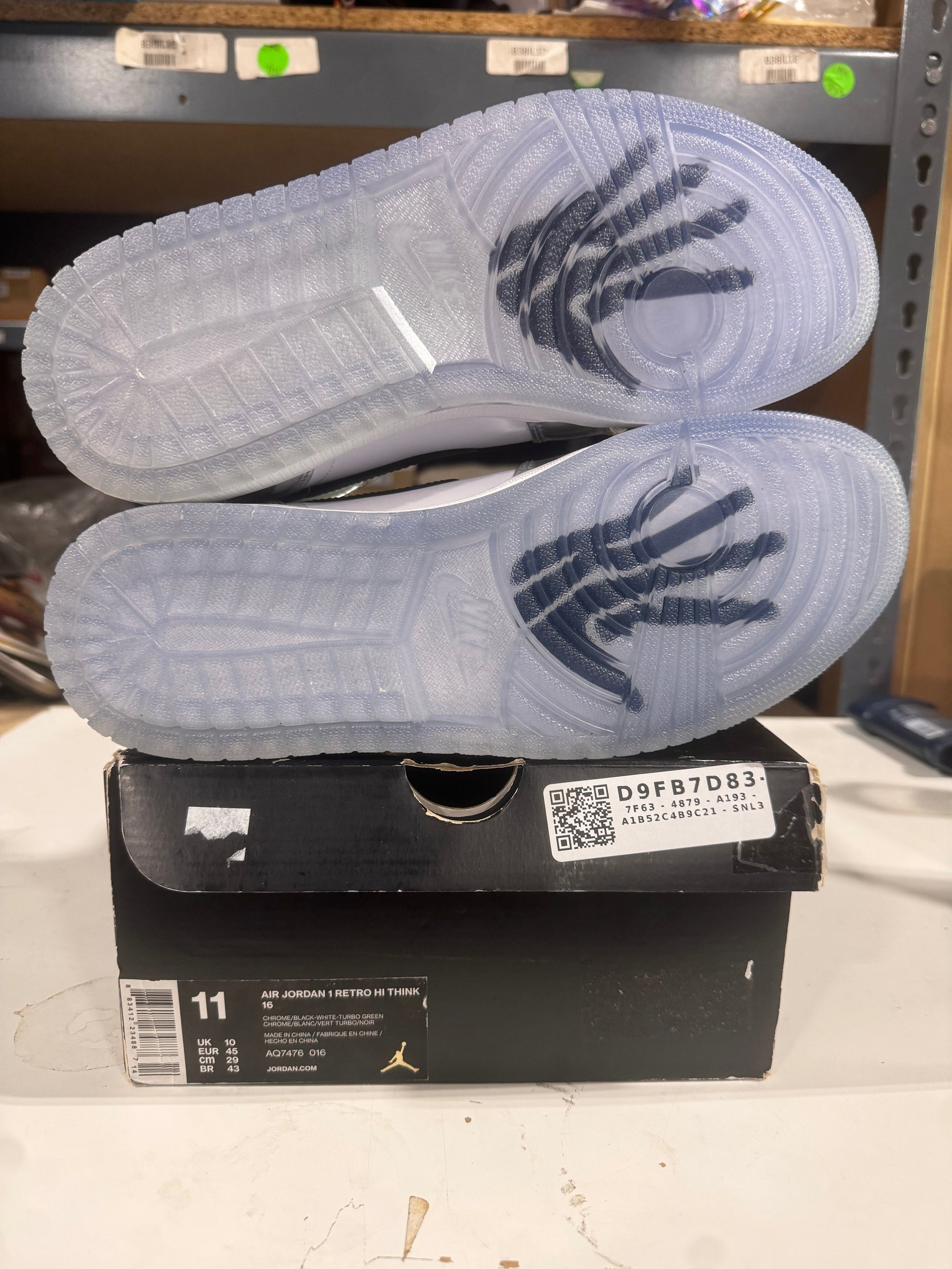 PRE OWNED Jordan 1 Retro High Think 16 Pass the Torch *Conditional*