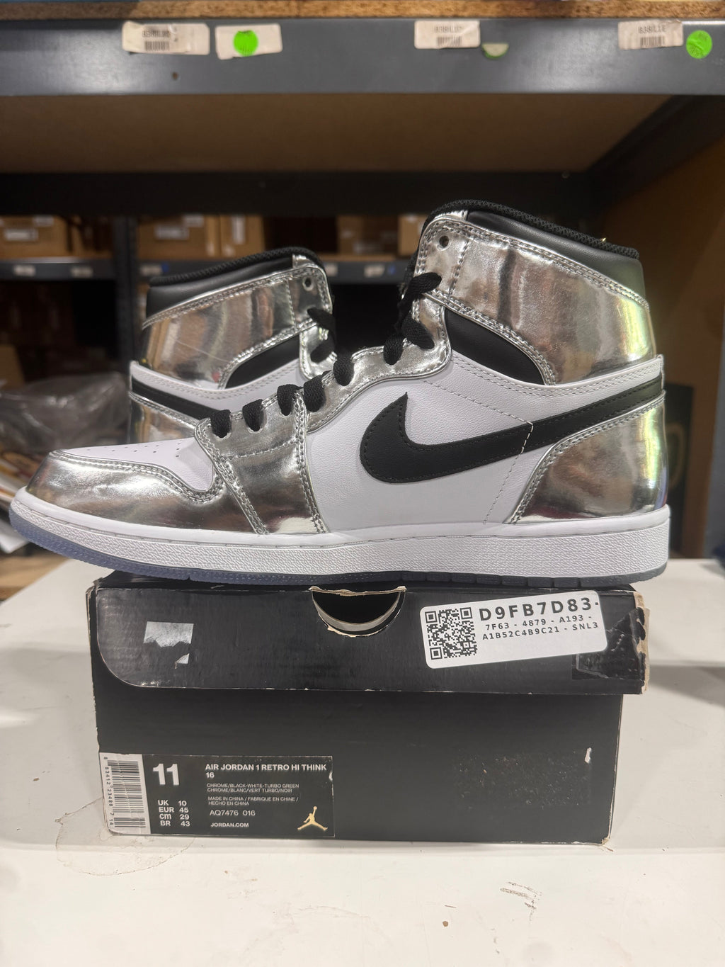 PRE OWNED Jordan 1 Retro High Think 16 Pass the Torch *Conditional*