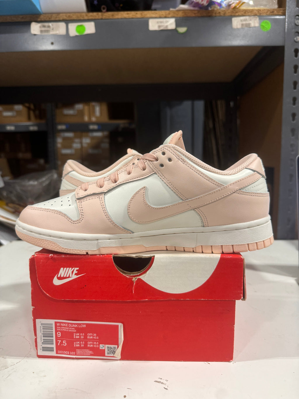 PRE OWNED Nike Dunk Low Orange Pear W *Conditional*