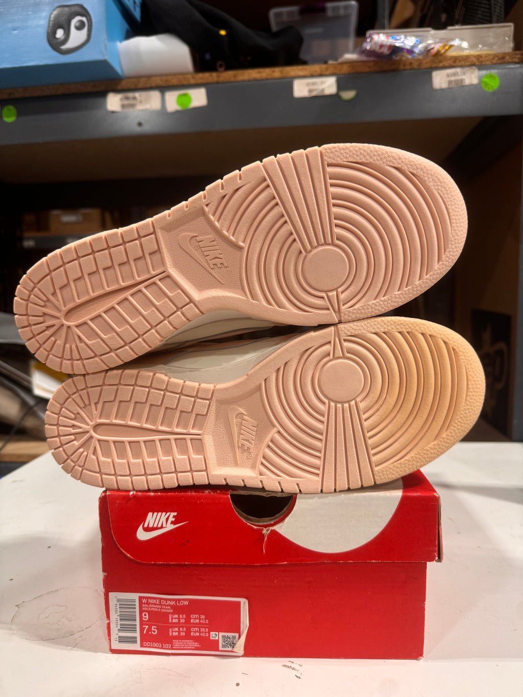 PRE OWNED Nike Dunk Low Orange Pear W *Conditional*