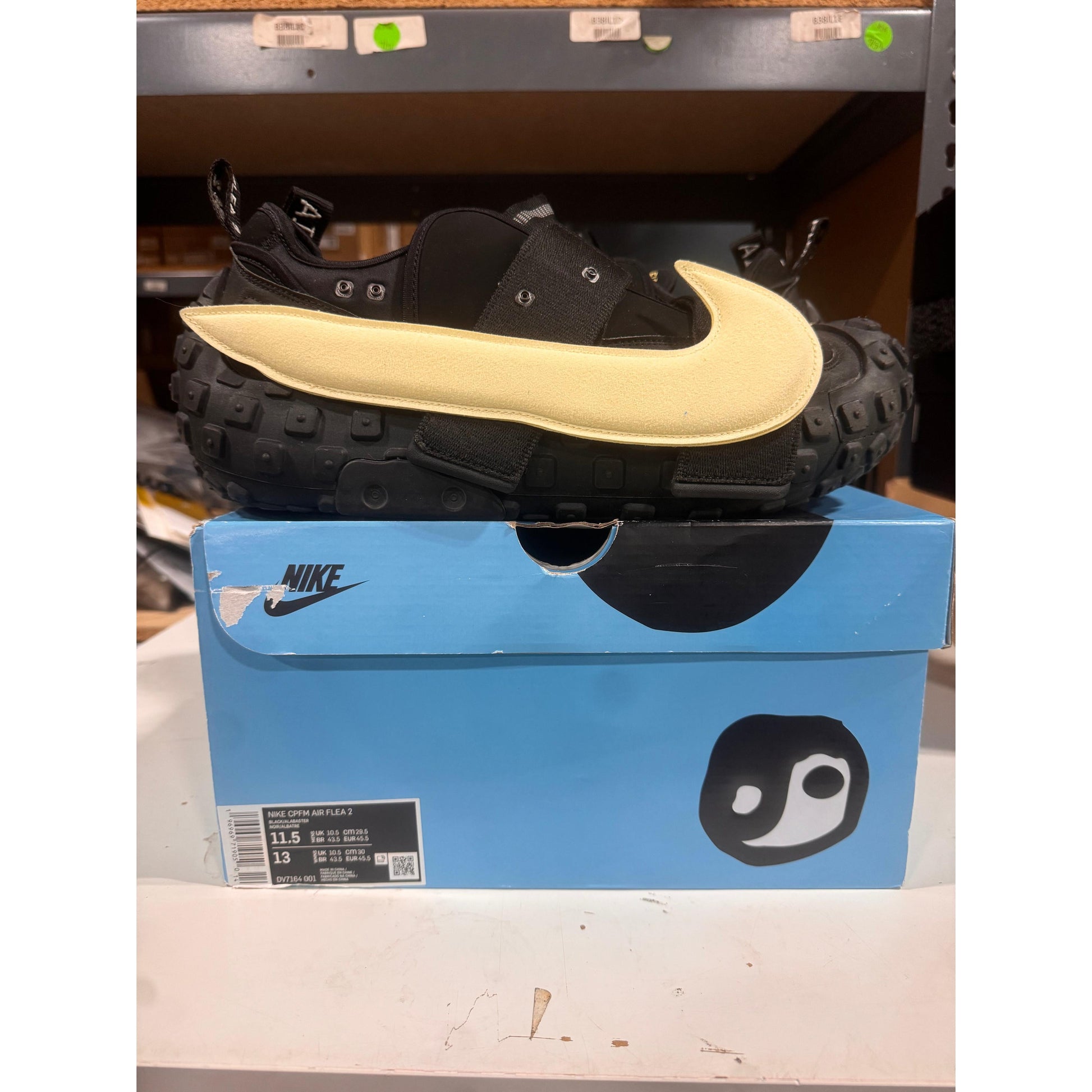 PRE OWNED Nike CPFM Air Flea 2 Cactus Plant Flea Market Black Alabaster