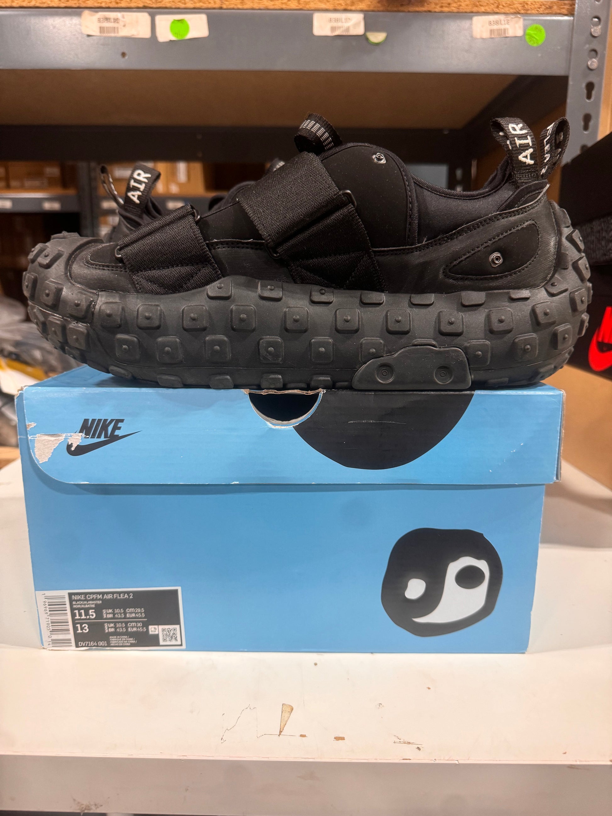 PRE OWNED Nike CPFM Air Flea 2 Cactus Plant Flea Market Black Alabaster