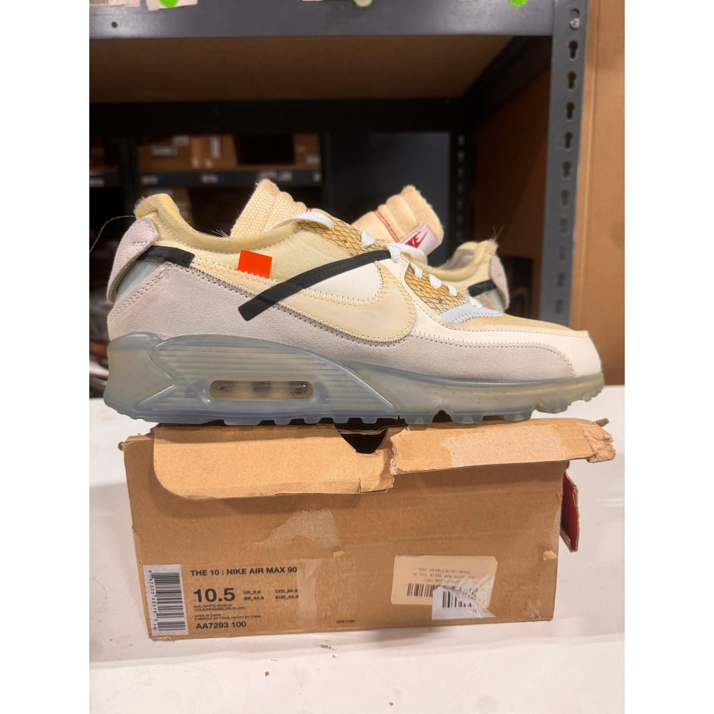 PRE OWNED Nike Air Max 90 Off-White (White/Grey) *CONDITIONAL Mismatch*