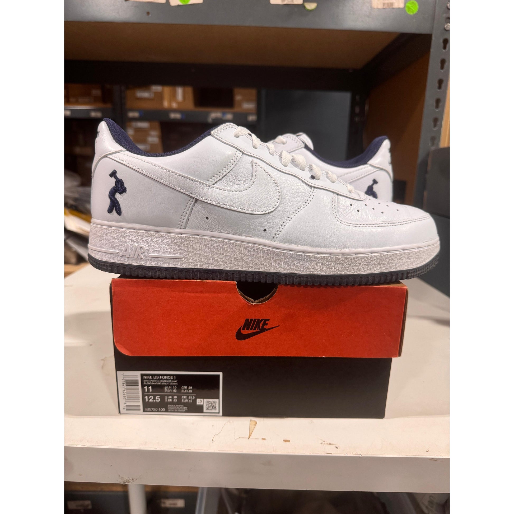 PRE OWNED Lil Yachty X Air Force 1 Concrete Boys (White/Navy)