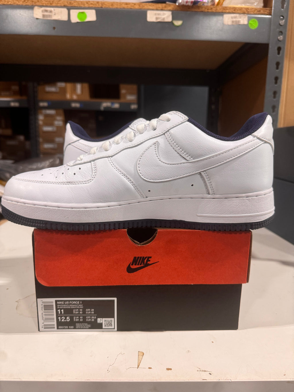 PRE OWNED Lil Yachty X Air Force 1 Concrete Boys (White/Navy)
